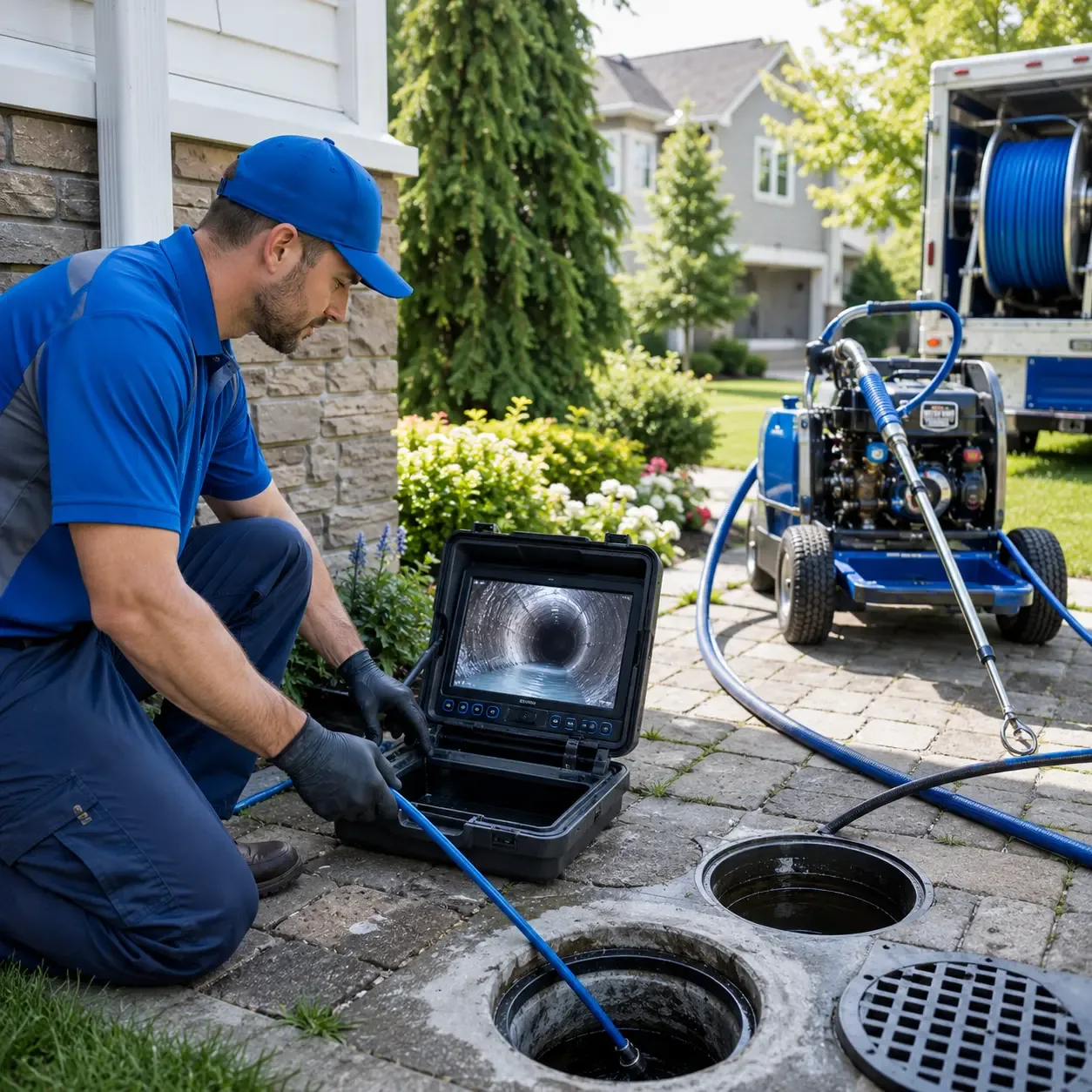 Outdoor drain cleaning professionals serving Harrison, ME