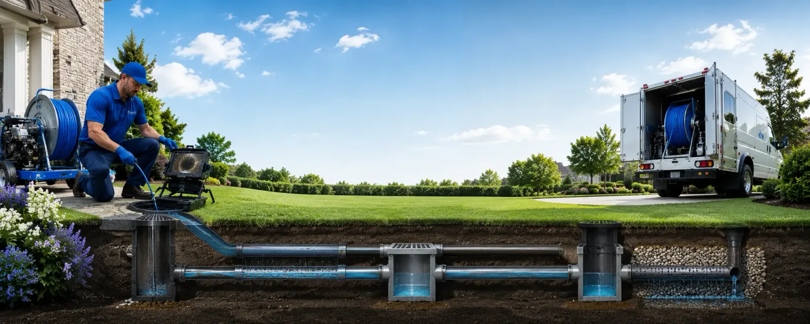 Outdoor drain cleaning information for Harrison, ME